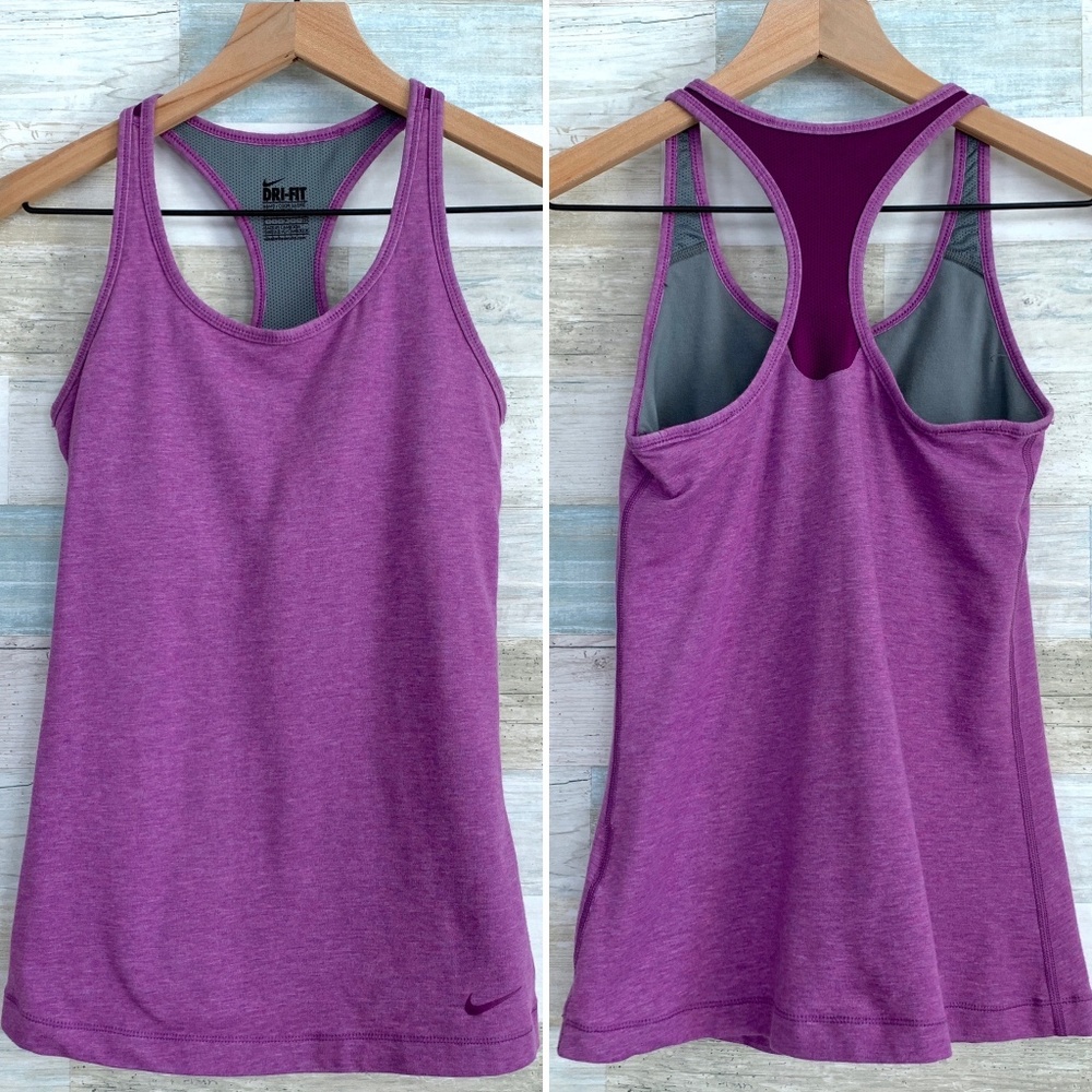 SOLD Racerback Running Tank Purple Nike Dri Fit - Picture 1 of 7